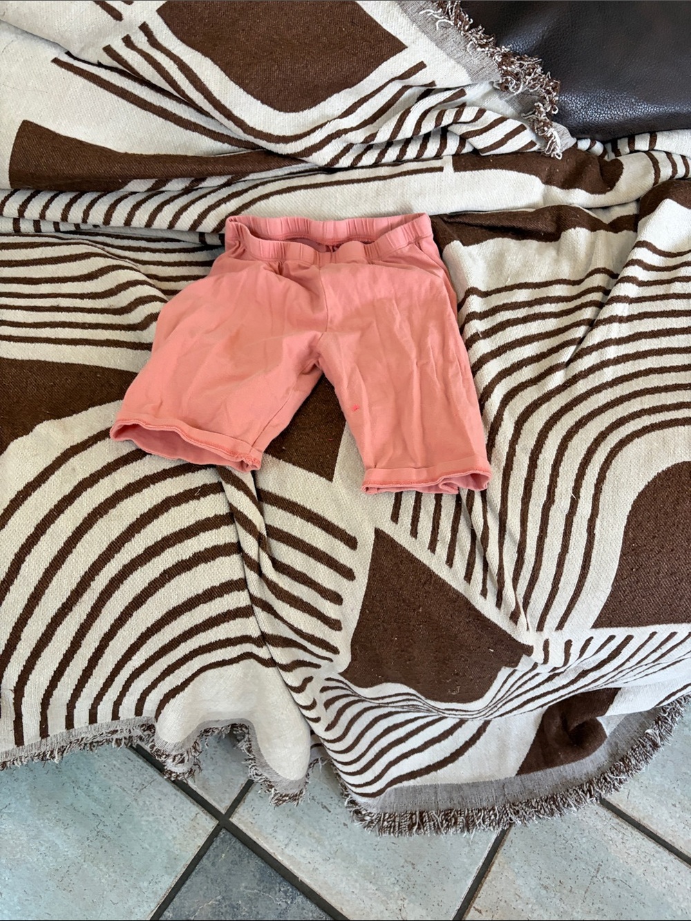 The Children's Place Coral Pink Bike Shorts with Elastic Waist